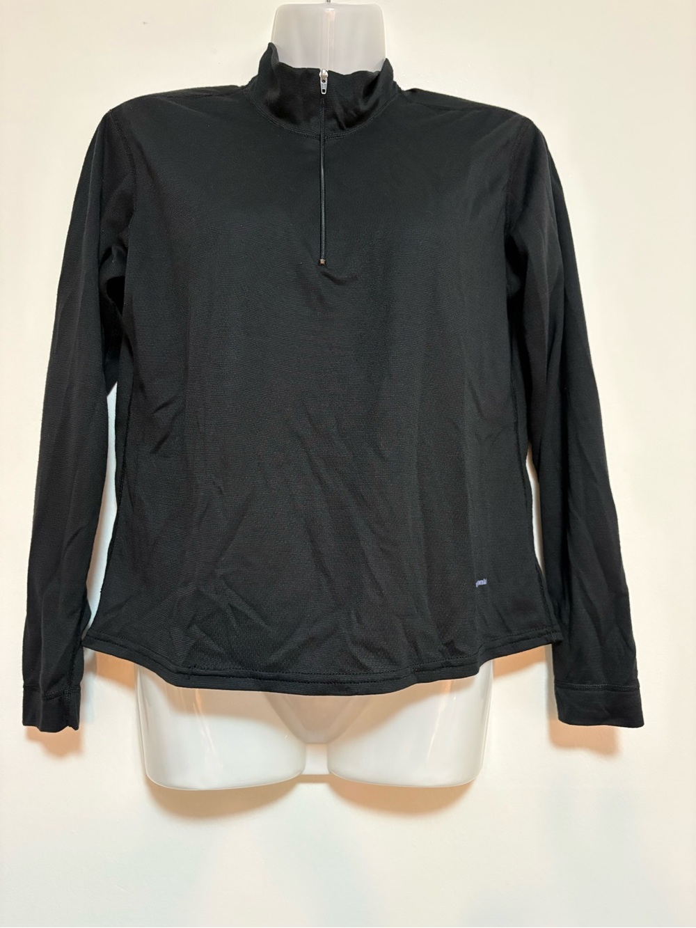 PATAGONIA CAPILENE BLACK 1/4 ZIP WOMENS JACKET SIZE S